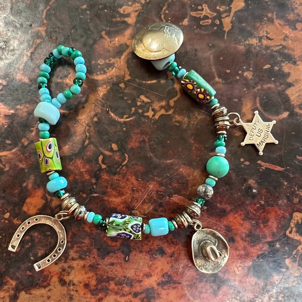 SALE!  Beautiful Western/Cowboy Charm Bracelet